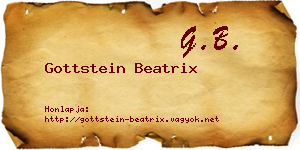 Gottstein Beatrix névjegykártya